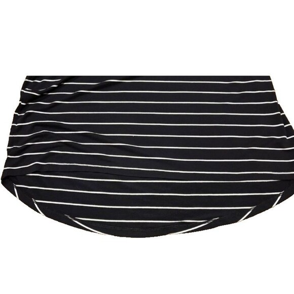 C&C California Maxi Dress Womens M Black White Nautical Striped Beach Coastal - Picture 7 of 9